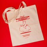 "female masturbation is a feminist act" bag