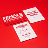 "female masturbation is a feminist act" bag